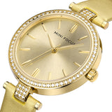 Women's watch with fashionable leather strap