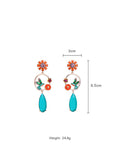 Flower&Bird Pattern Earrings