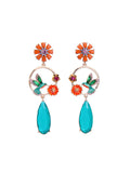 Flower&Bird Pattern Earrings