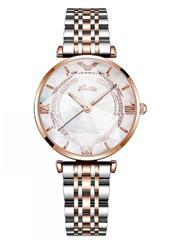 Women's Watch Irregular Mirror large dial Stainless Steel strap elegant watch