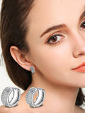 Multi-row AAA Zircon Earrings