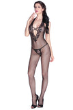 Stretch Fishnet Halter Bodystocking