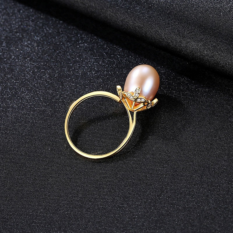 Natural Pearl Open Ring