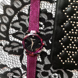 Starry Dial Fur Strap Women's Watch