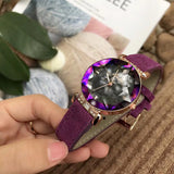 Octagonal Mirror  Women's Watch Solid Color