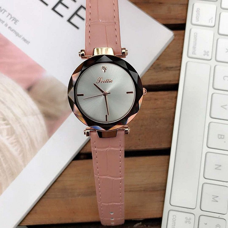 Casual Leather Strap Women's Watch