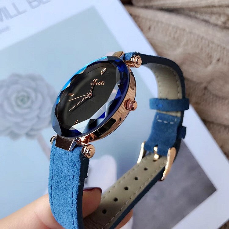 Personality Leather Strap Women's Watch