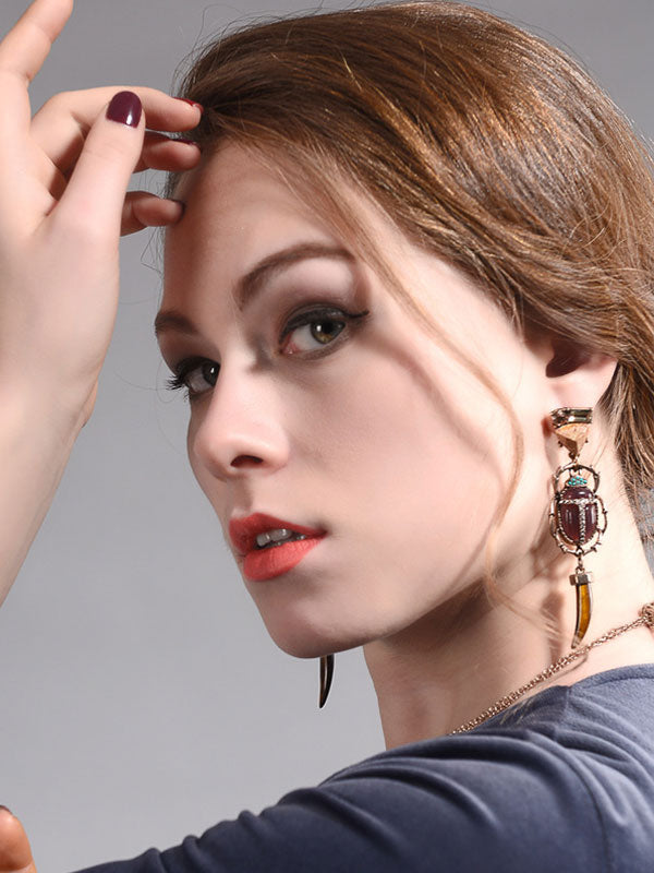 Insect Elements Exaggerated Earrings