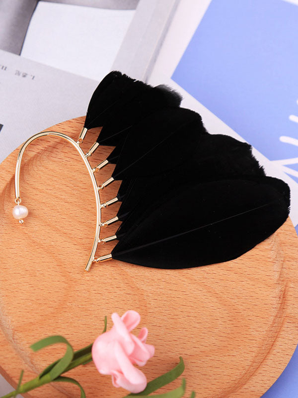 Feather 1pcs Hanging Earrings