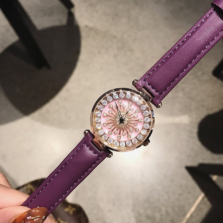 Pink Shell Chassis Women's Watch
