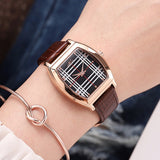 Vintage Barrel Pattern Stripe Dial Women's Watch