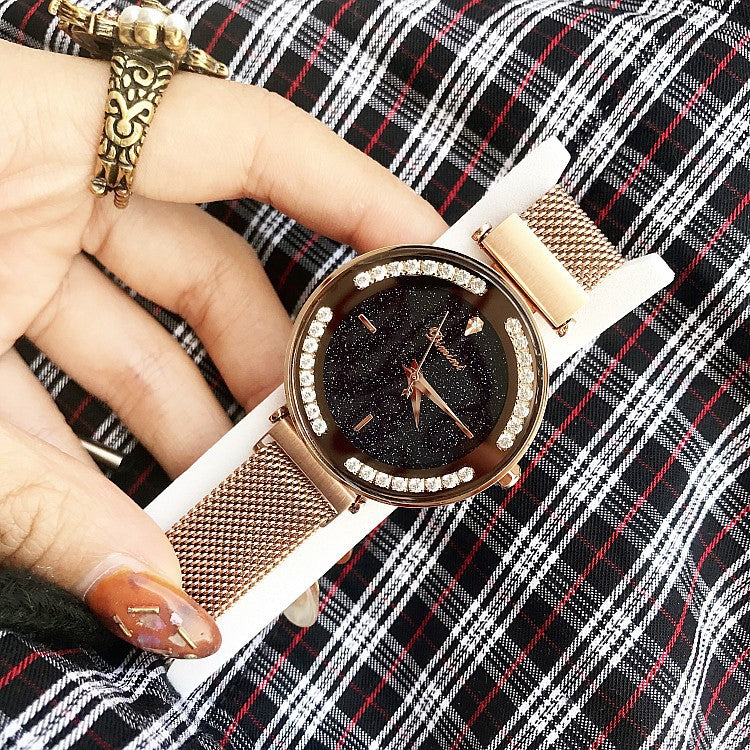 Starry Chassis Mesh Strap Women's Watch