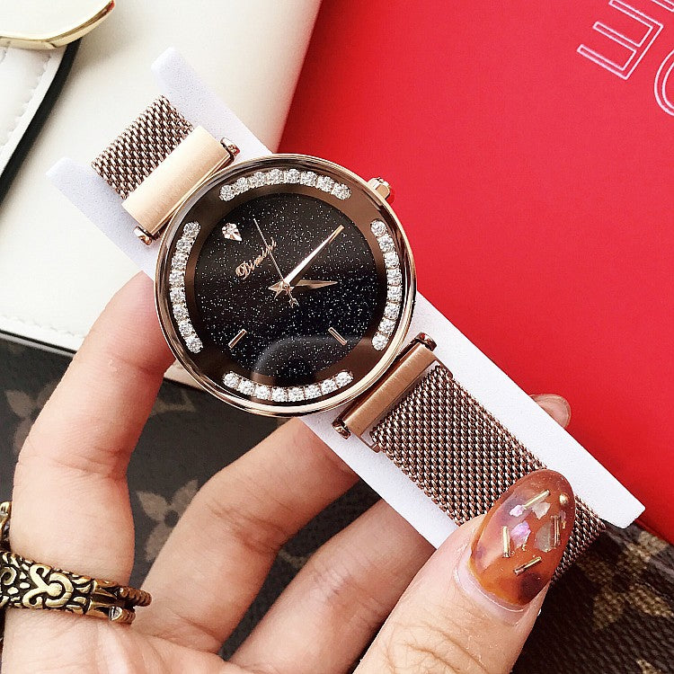 Starry Chassis Mesh Strap Women's Watch