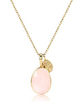 Natural Pink Crystal Necklace