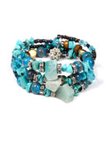 Artificial Crystal Agate Stone Multilayer Bracelet