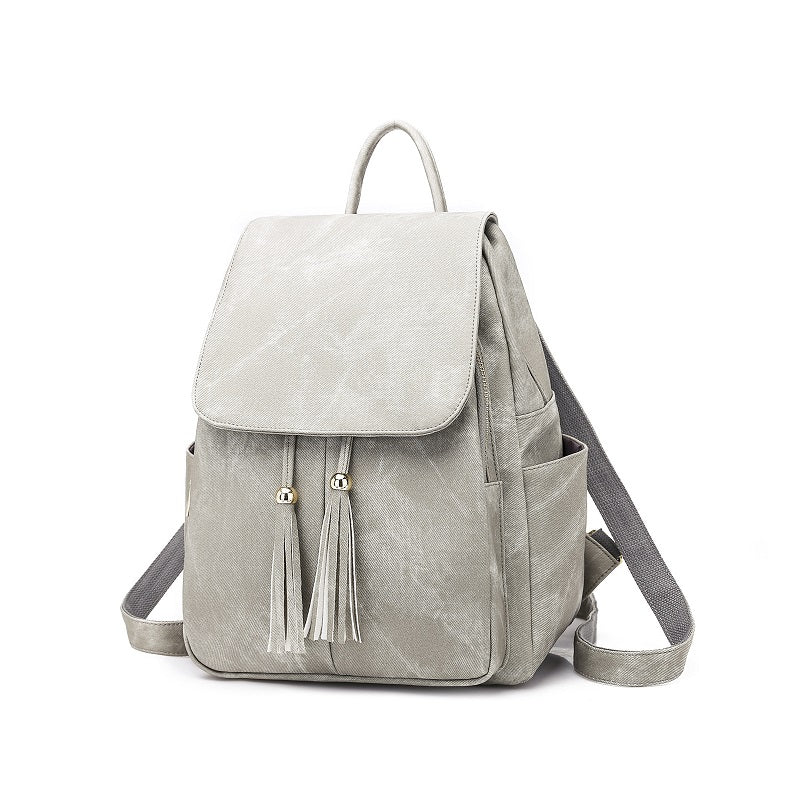 Fashion Tassel PU Leather Backpack