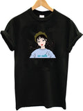Girl With Two Horsetails Cotton T-shirt