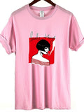 Girl Smoking Pattern T-shirt