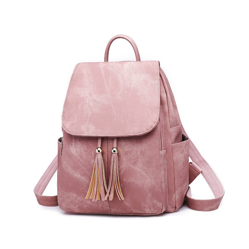 Fashion Tassel PU Leather Backpack