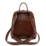 Solid Color Retro Backpack