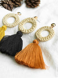 Bohemian Style Round Long Tassel Earrings