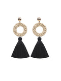 Bohemian Style Round Long Tassel Earrings