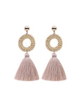 Bohemian Style Round Long Tassel Earrings