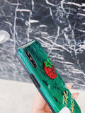 Green Strawberry Lanyard Phone Case