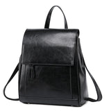 Fashion Oil Wax Leather Backpack