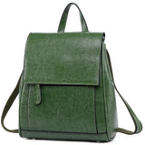 Fashion Oil Wax Leather Backpack