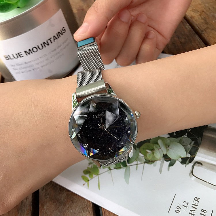 Starry Sky Dial Magnetic Strap Women's Watch