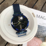 Irregular Mirror Magnet Strap Women's Watch
