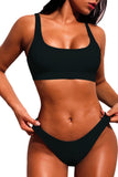 Black Sporty Fashion Bikini Bathing Suit