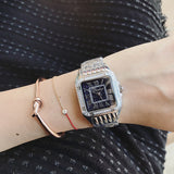 Starry Dial Square Stainless Steel Women's Watch