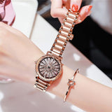 Large Dial Stainless Steel Women's Watch