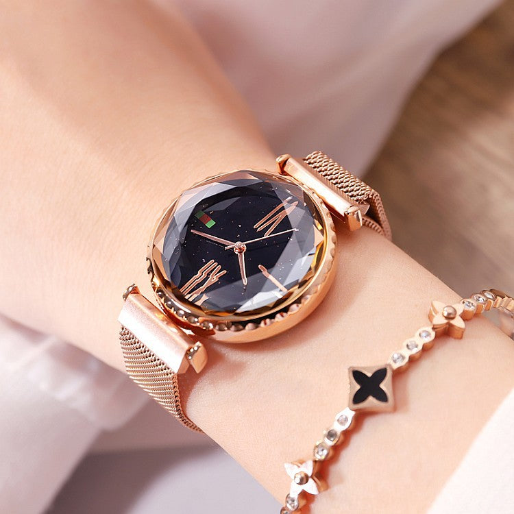 Women's Watch Diamond starry large dial Magnetic Strap Waterproof elegant watch