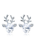 Crystal Gem Antler Earrings