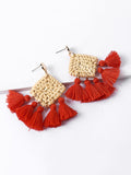 Hand-knitted Tassel Earrings