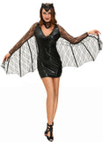 3pcs Sexy Moonlight Bat Halloween Costume