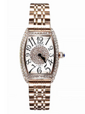 Women's Watch diamond wine barrel pattern square dial stainless steel strap elegant watch
