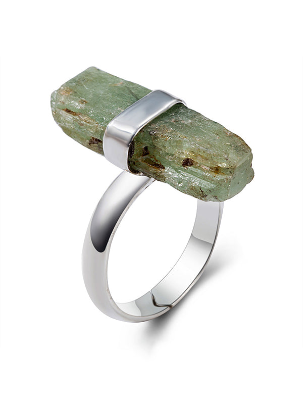 Natural Stone Silver Ring