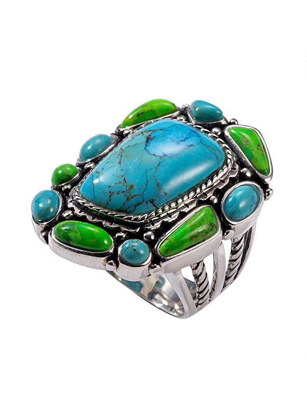925 Sterling Silver Turquoise Ring