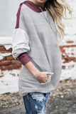 Hoodie Sweatshirt Contrast Color