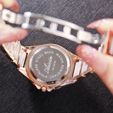 Women's Watch Ceramic full diamond rose gold dial elegant watch