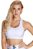 Scoop Neck Hollow-out Back Sport Bra Top