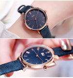 Fashionable simple digital face belt waterproof women's  watch