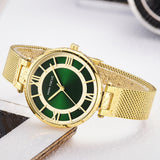 Simple ultra-thin Japanese movement waterproof fine steel Milan strap ladies watch