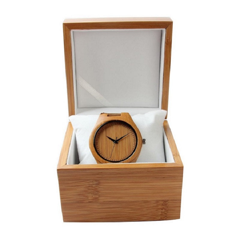 Simple Dial Without Scale Wooden Watch