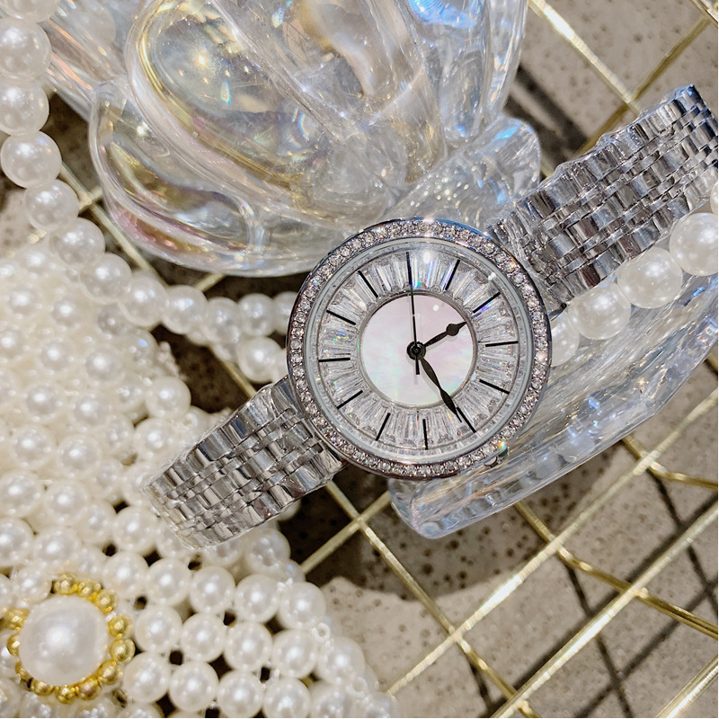 Women's watch diamond ultra-thin dial stainless steel strap elegant watch